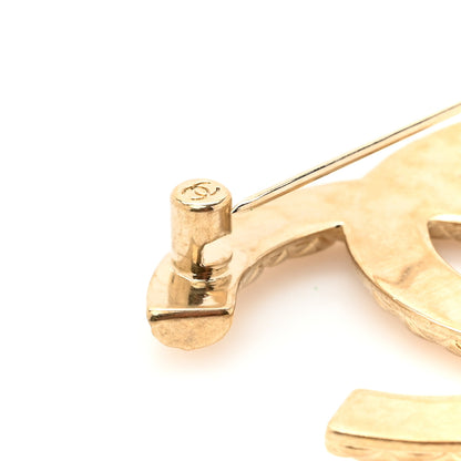 Chanel Metal CC Diamond Quilted Brooch Light Gold 4 of 4