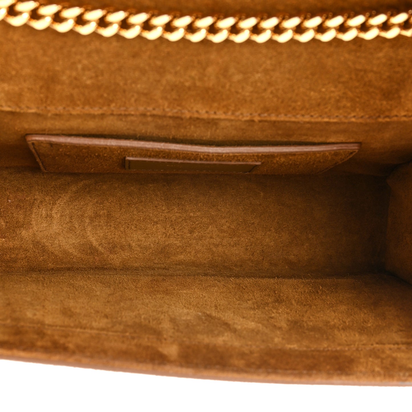 Suede Fringe Small Monogram Satchel Light Ocre