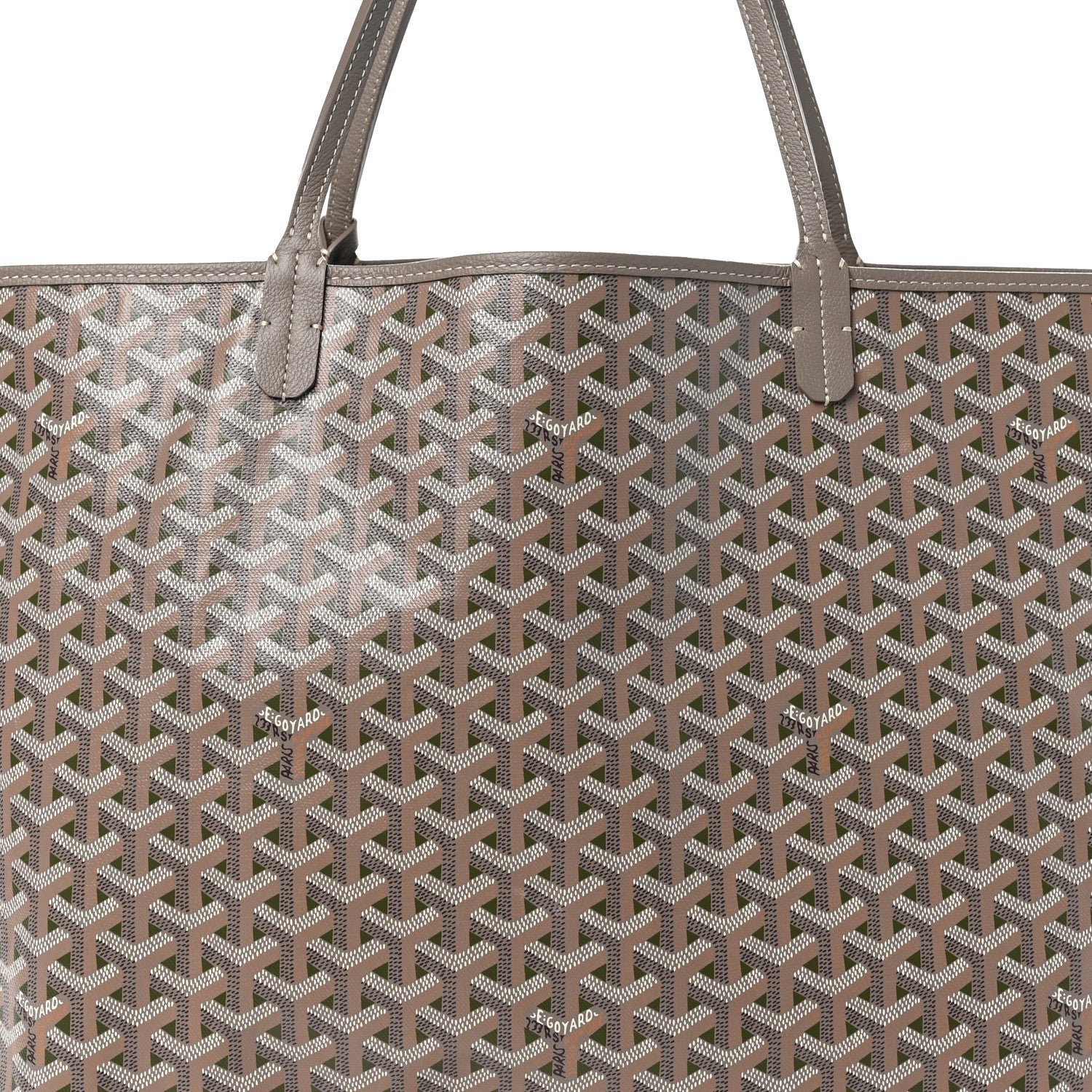 Goyard Goyardine Saint Louis Claire Voie GM Khaki 9 of 11