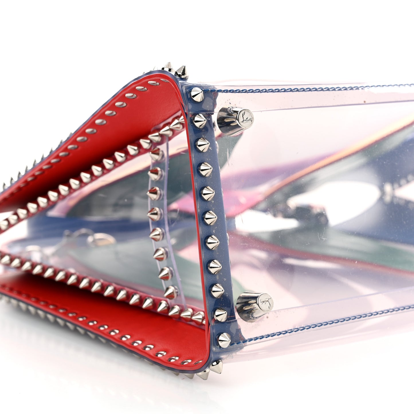 PVC Calfskin Spiked Medium Paloma Multicolor