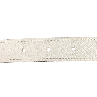 Hermes Epsom Box 18mm Mirage Belt 85 34 White Gold 6 of 8