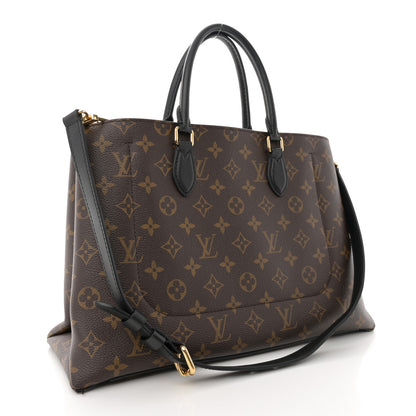 Louis Vuitton Monogram Flower Tote Black 3 of 12