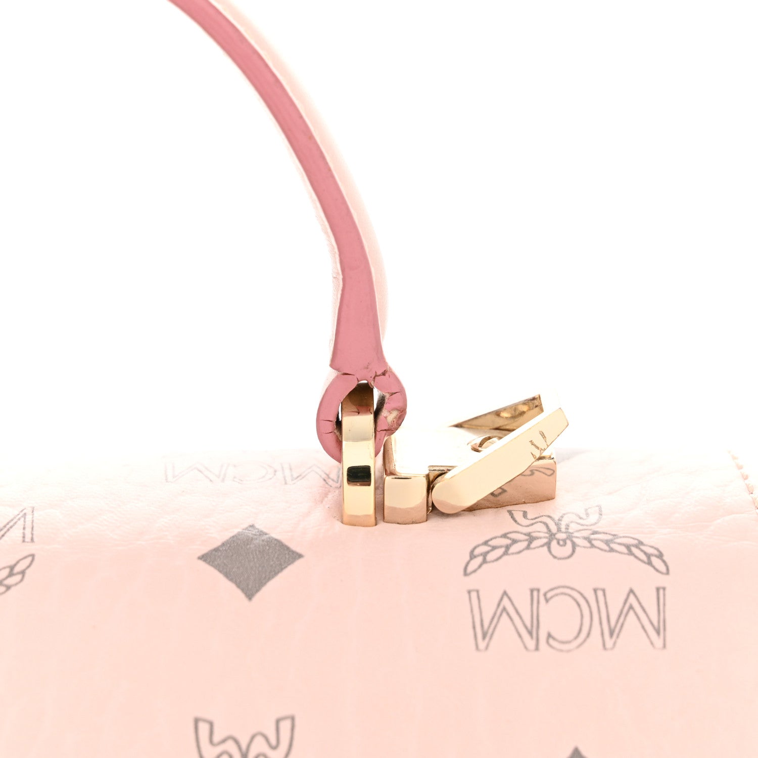 MCM Visetos Small Patricia Satchel Powder Pink 15 of 18