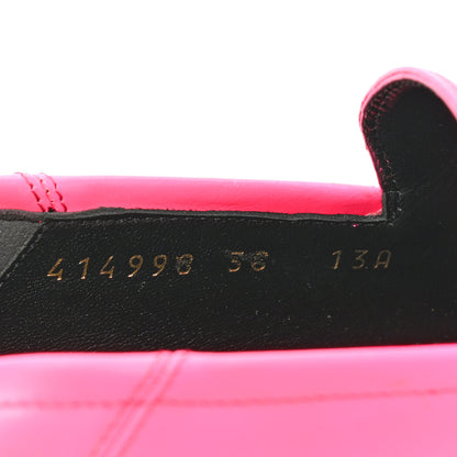 Gucci Apollo Fluo Calfskin Malaga Kid Womens Brixton Horsebit Loafers 38 Fuxia Fluo 8 of 9