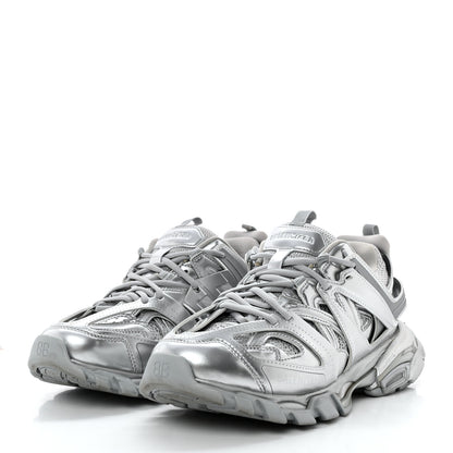 Balenciaga Mesh Nylon Mens Track Sneakers 40 Silver 3 of 13