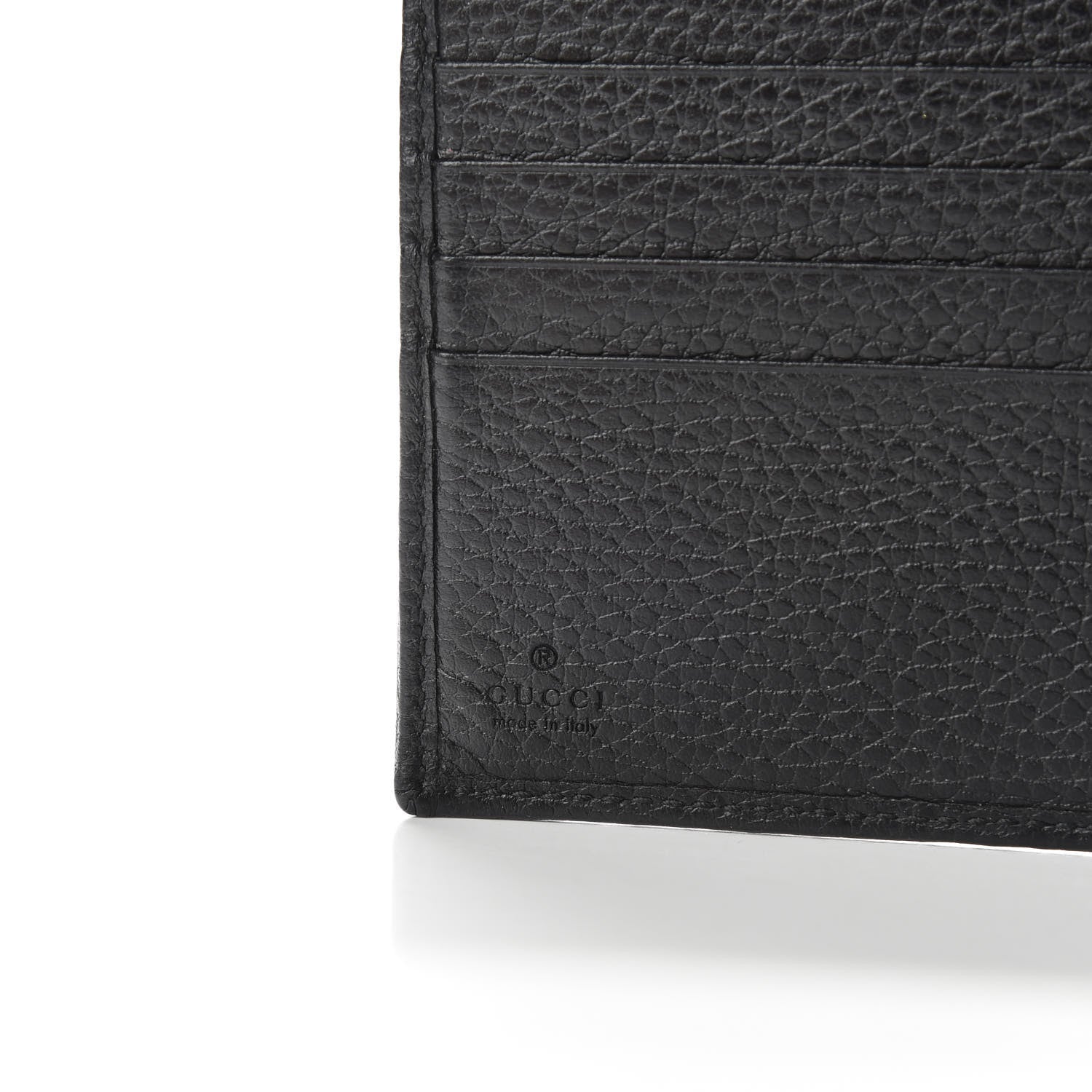 Gucci Dollar Calfskin Double G French Flap Wallet Black 7 of 9