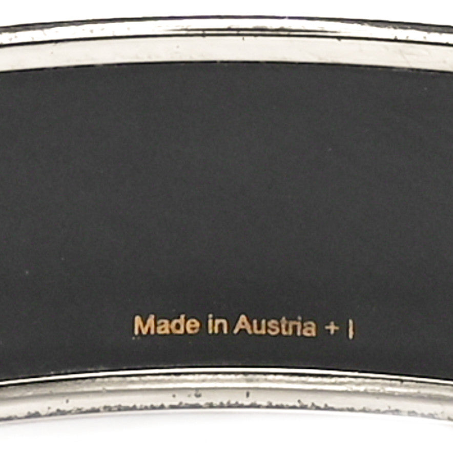 Hermes Enamel Printed Wide Tenues Et Couvertures Bracelet 70 8 of 9