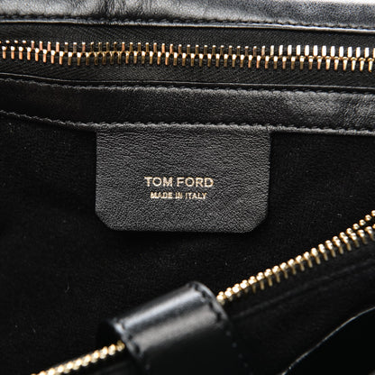Tom Ford Smooth Calfskin Medium Icon Bag Black 6 of 7