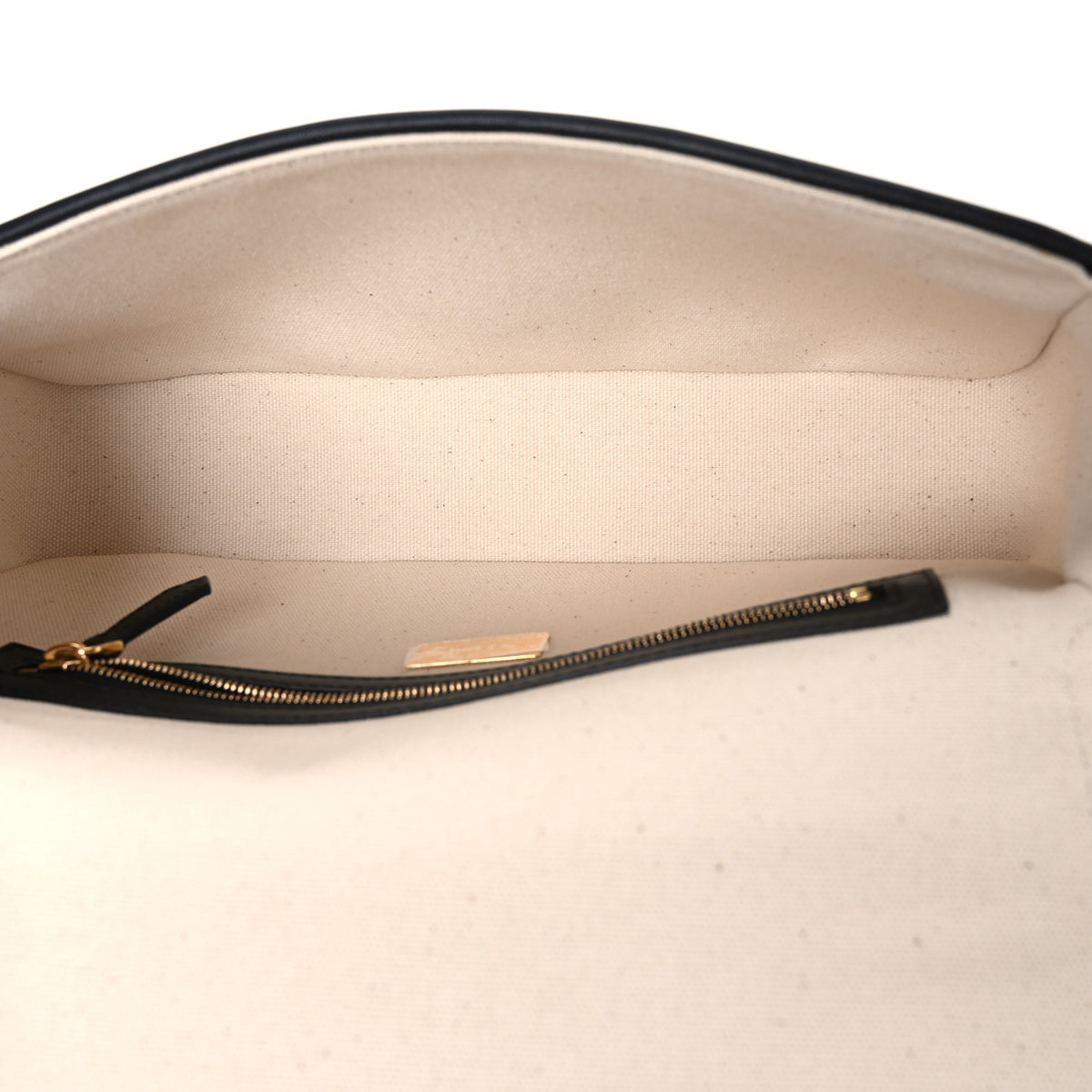 Fendi Canvas Vitello Seta FF Embroidered Baguette Brandy Black 5 of 11