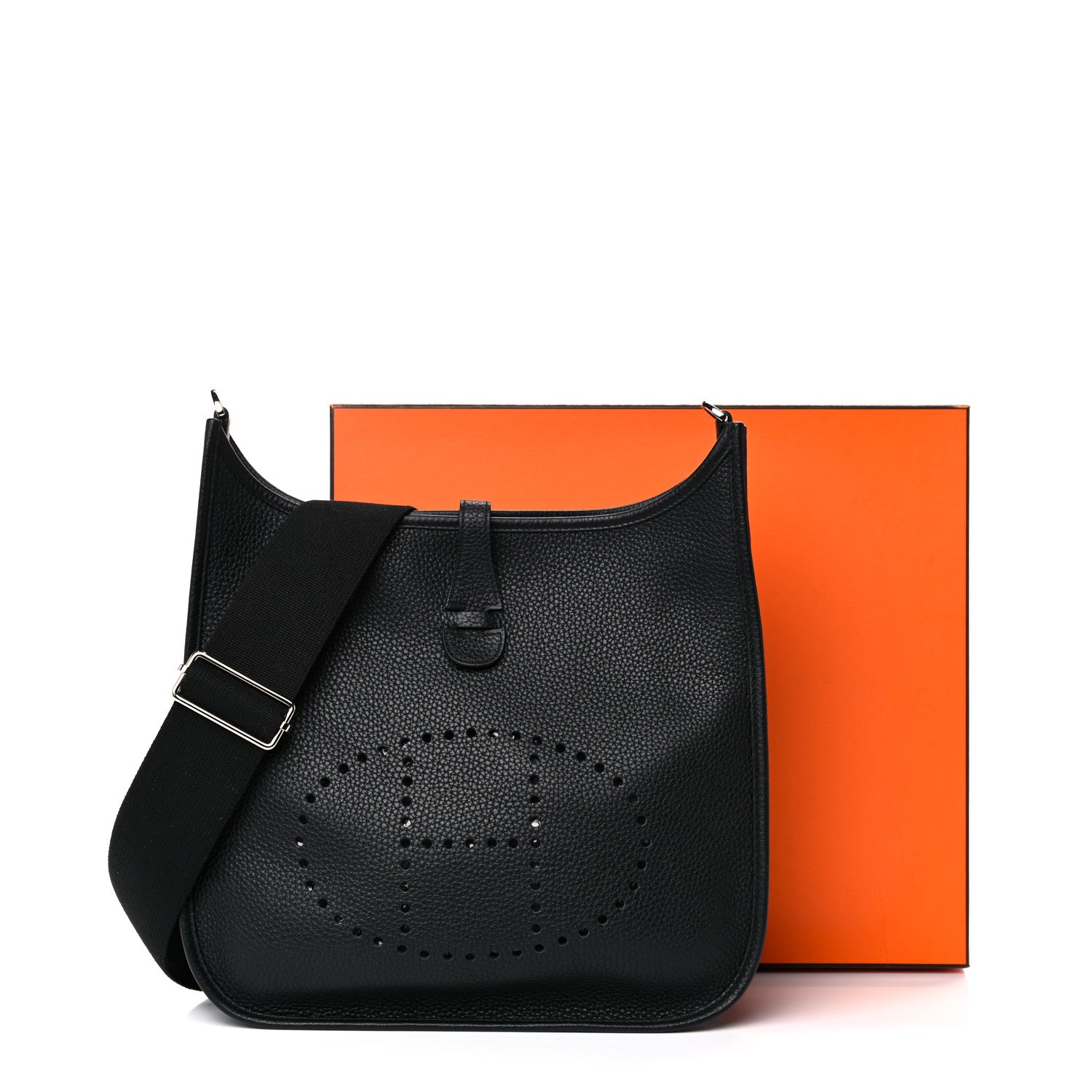 Hermes Taurillon Clemence Evelyne III PM Black 11 of 11