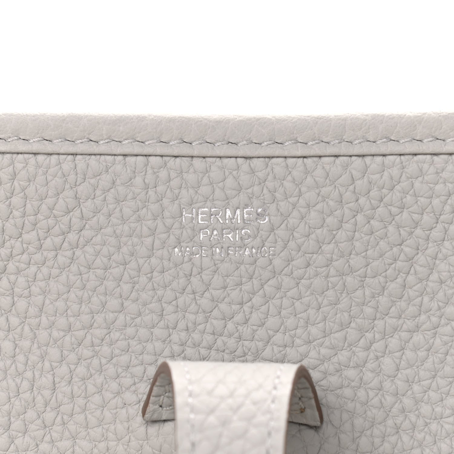 Hermes Taurillon Clemence Evelyne III PM Gris Perle 4 of 7