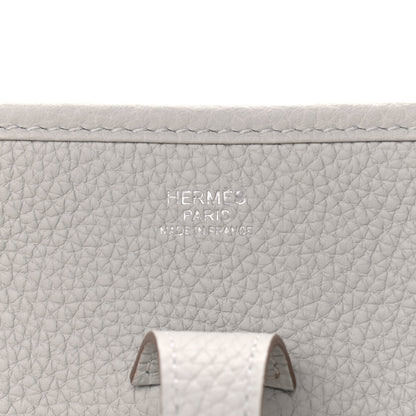 Hermes Taurillon Clemence Evelyne III PM Gris Perle 4 of 7