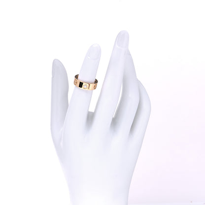 Cartier 18K Yellow Gold 3 Diamond 5.5mm LOVE Ring 47 4 2 of 5