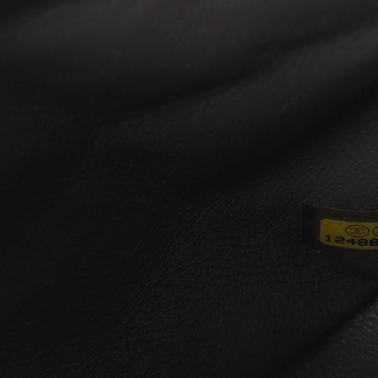 Lambskin Quilted Jumbo Single Flap Dark Grey