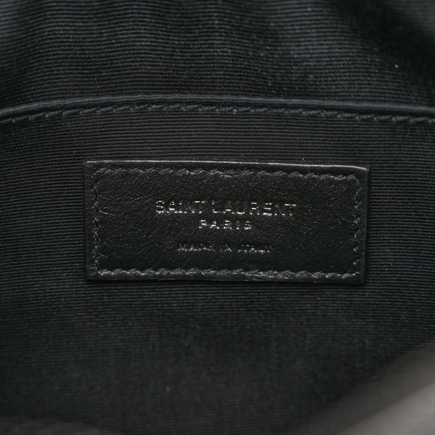 Saint Laurent Calfskin Matelasse Monogram Monochrome Lou Camera Bag Black 6 of 10