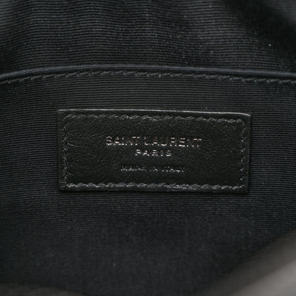 Saint Laurent Calfskin Matelasse Monogram Monochrome Lou Camera Bag Black 6 of 10