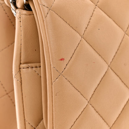 Chanel Lambskin Quilted Maxi Double Flap Beige 13 of 18