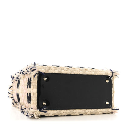 Christian Dior Tweed Fringe Medium Lady Dior Beige Multicolor 4 of 10