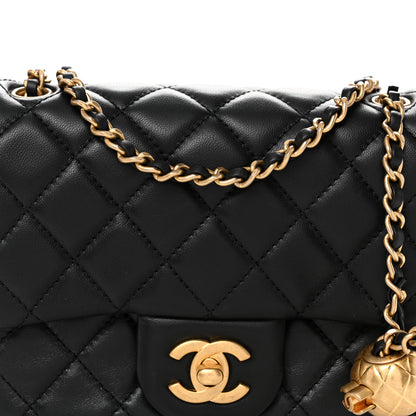 Chanel Lambskin Quilted Mini Pearl Crush Flap Black 8 of 12