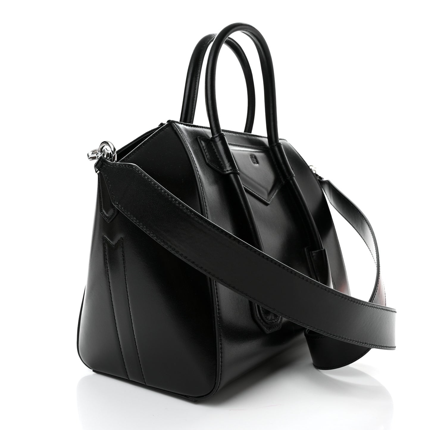 Box Calfskin Small Lock Antigona Shoulder Bag