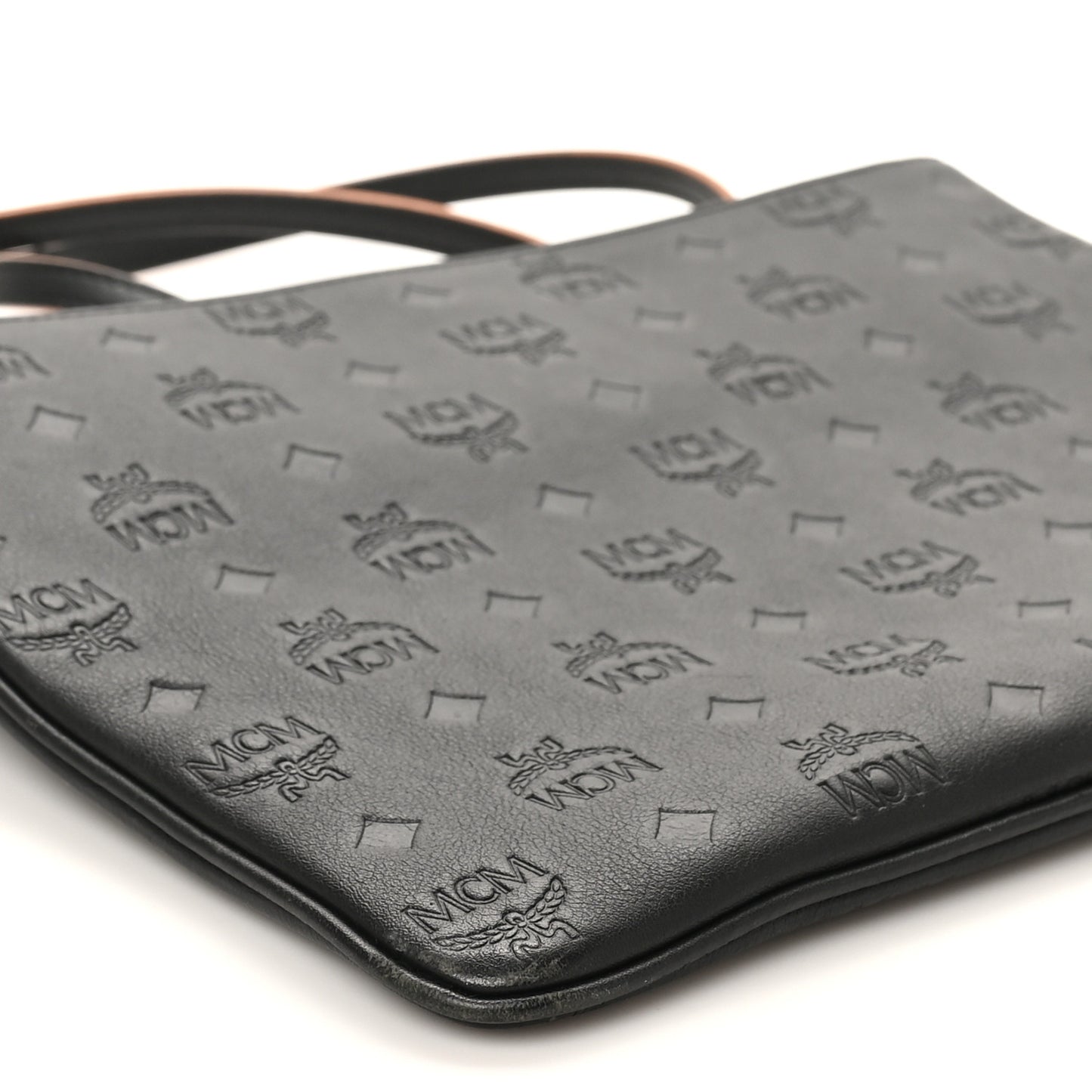 Calfskin Ottomar Monogram Medium Crossbody Pouch Black