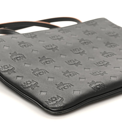 MCM Calfskin Ottomar Monogram Medium Crossbody Pouch Black 8 of 10