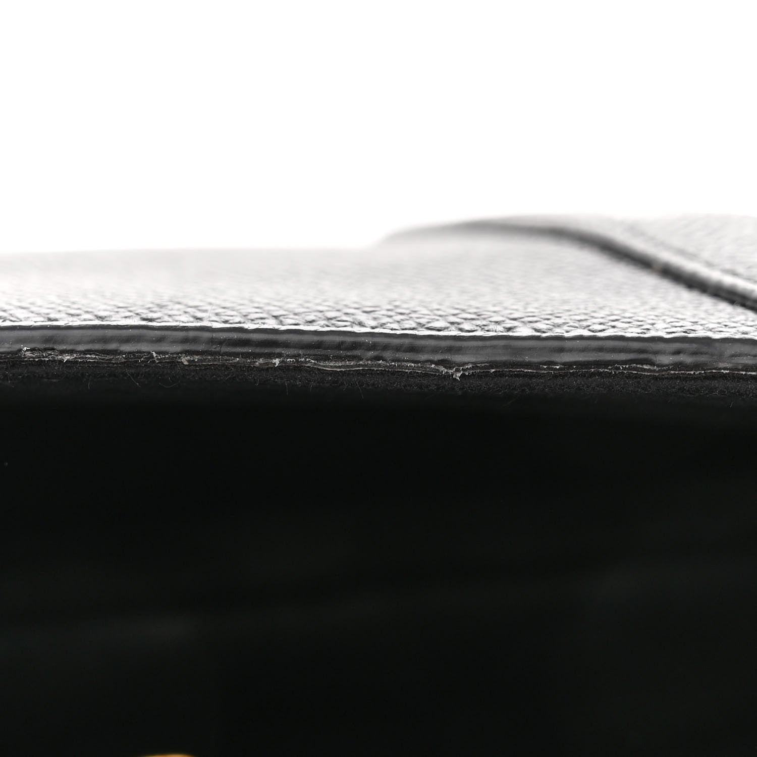 Christian Dior CHRISTIAN DIOR Grained Calfskin Saddle Bag With Strap Black 12 of 18