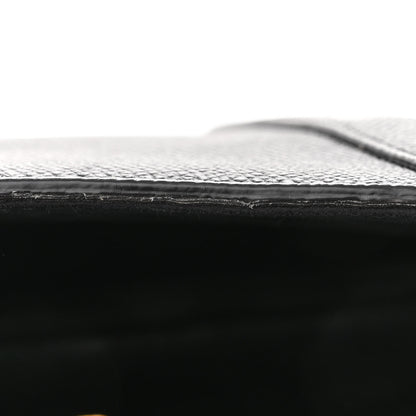 Christian Dior CHRISTIAN DIOR Grained Calfskin Saddle Bag With Strap Black 12 of 18