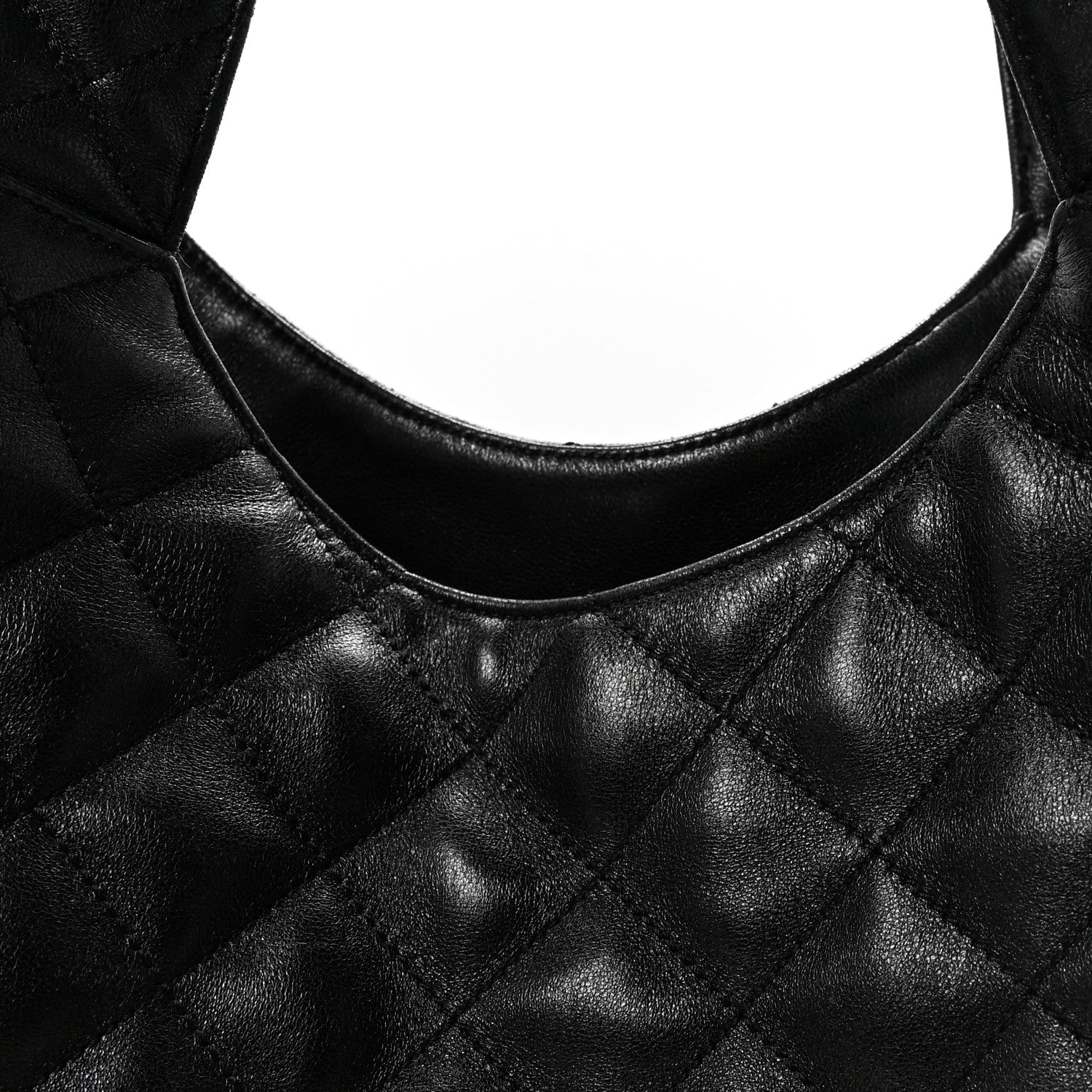 Saint Laurent Lambskin Quilted Maxi Icare Shopping Tote Black 7 of 9