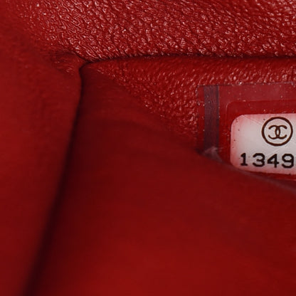 Chanel Patent Chevron Quilted Maxi Single Flap Red 7 of 15