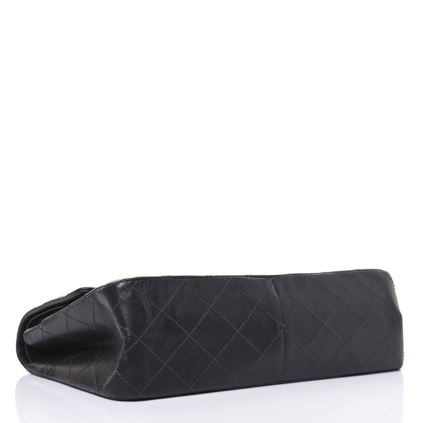 Aged Calfskin Quilted 2.55 Reissue 227 Flap Dark Grey