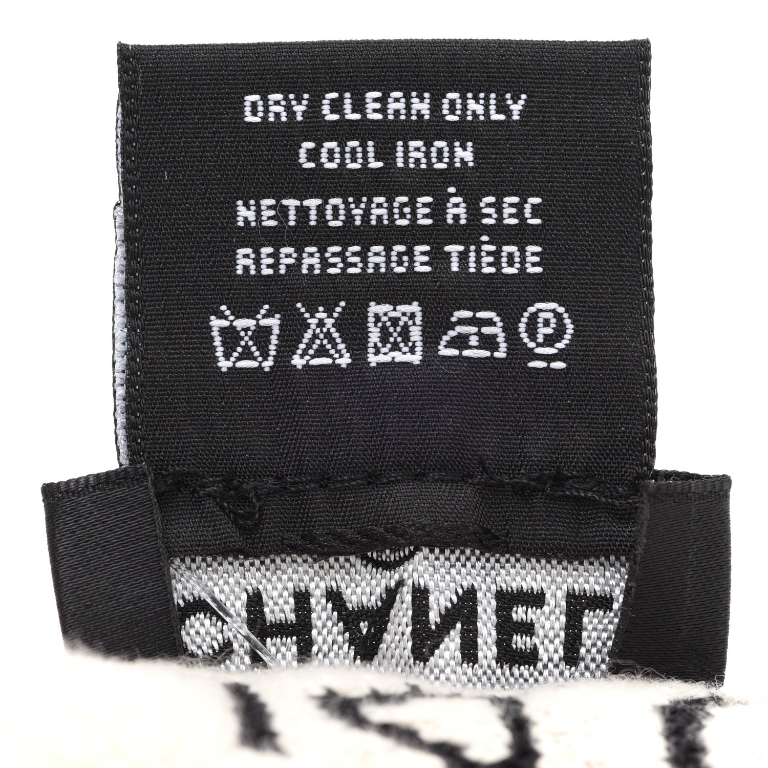 Chanel Cashmere Logo Headband Black White 7 of 7