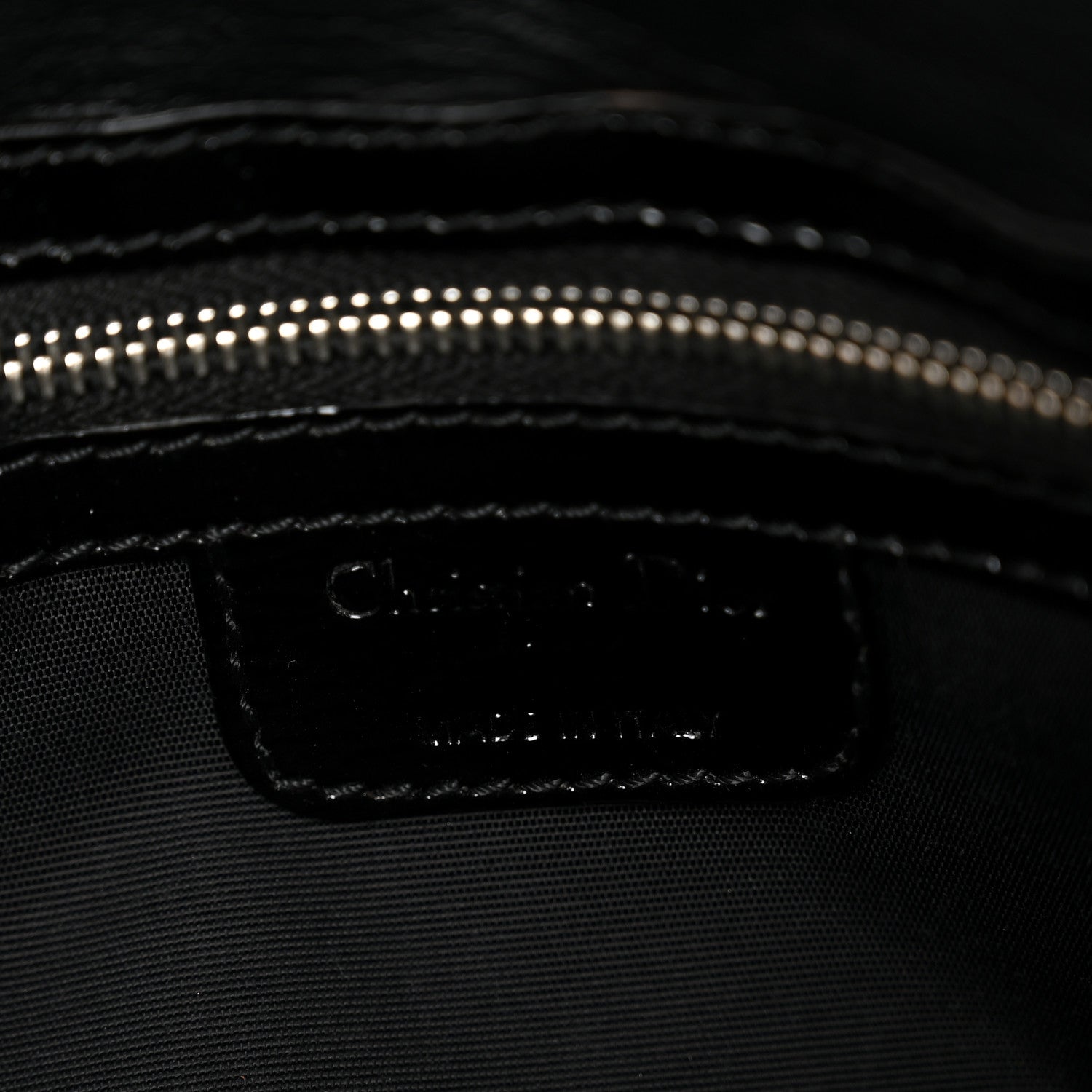 Christian Dior Patent Lambskin Cannage Rendezvous Flap Black 7 of 14