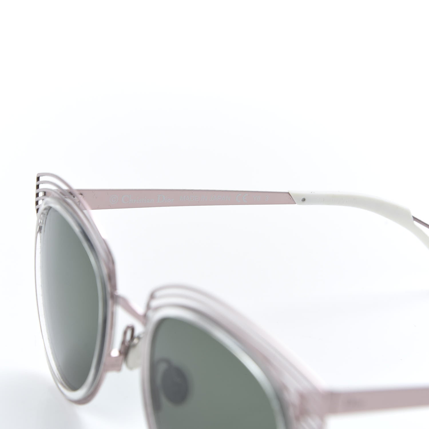 Christian Dior Acetate Enigme Sunglasses Pink White 5 of 7