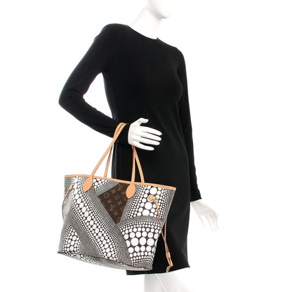 Louis Vuitton Monogram Kusama Waves Neverfull MM White 2 of 7