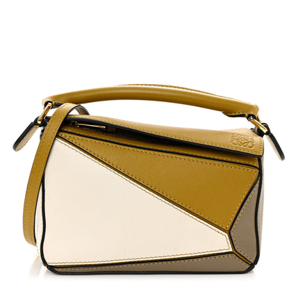 Loewe Calfskin Mini Puzzle Bag Yellow Ochre 1 of 9