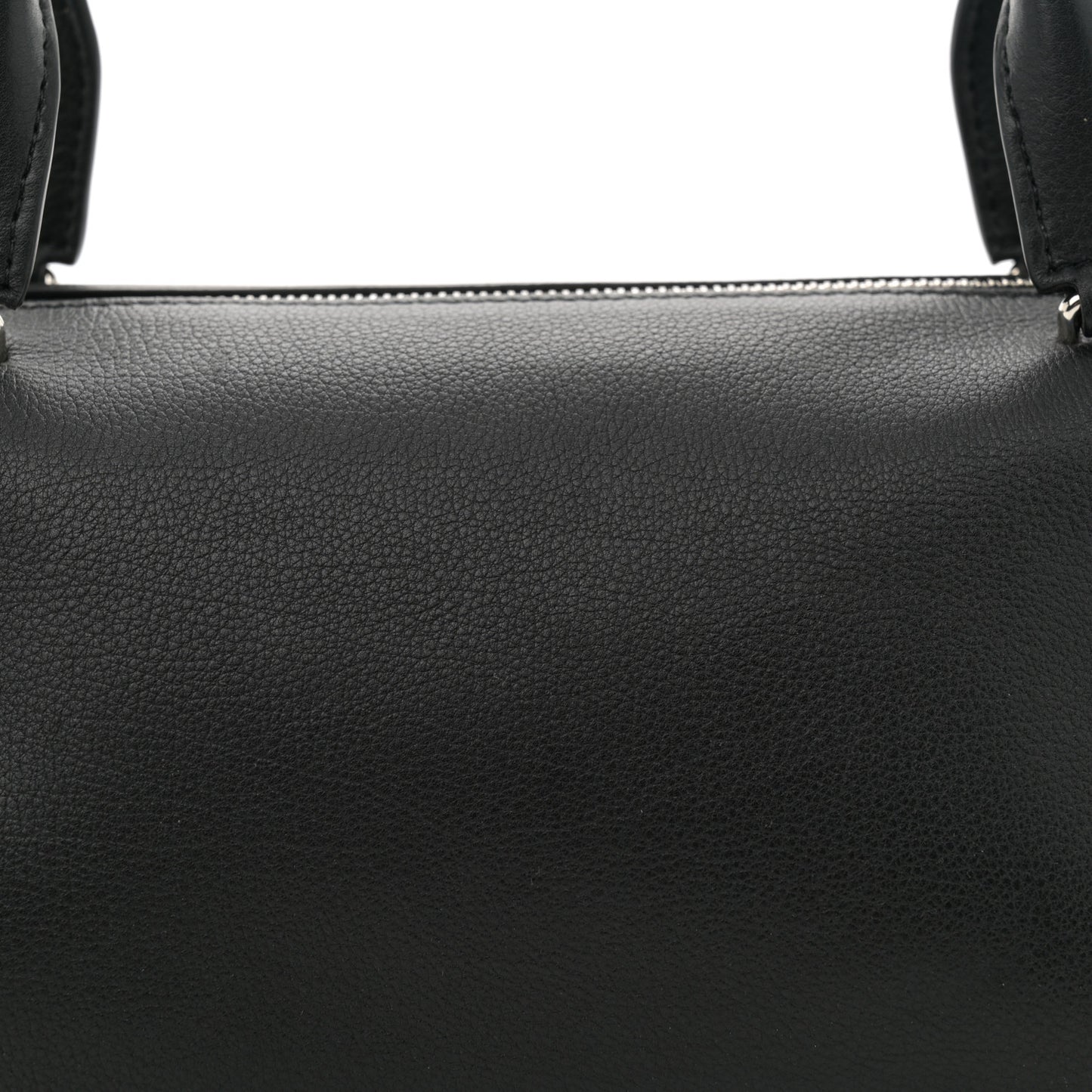 Grained Saddle Calfskin Edith Bag Black