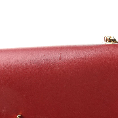 Saint Laurent Smooth Calfskin Medium Classic Monogram Kate Tassel Satchel Lipstick Red 21 of 23