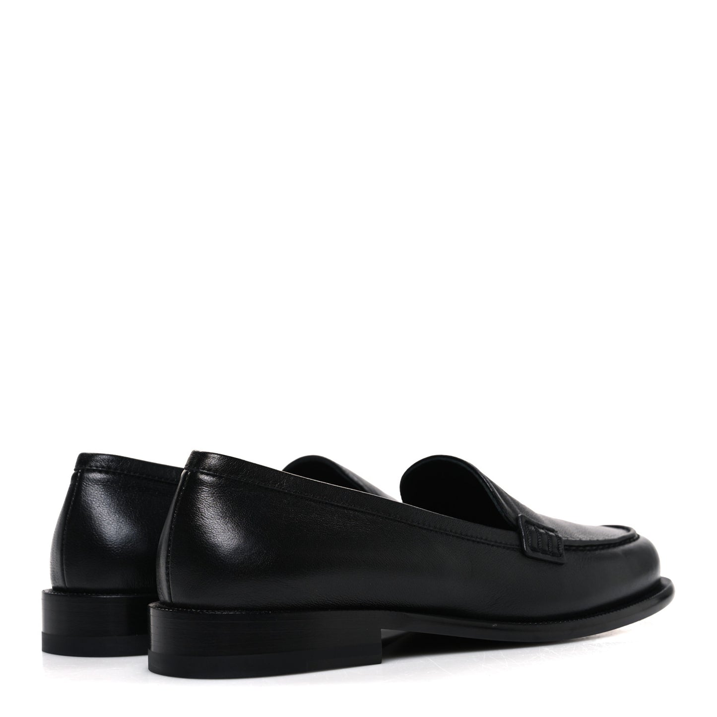 Lambskin CC Mocassin Loafers 38 Black