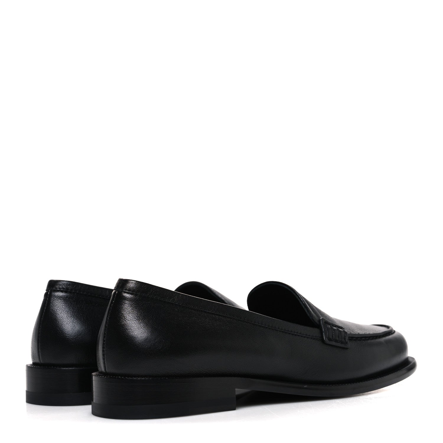 Chanel Lambskin CC Mocassin Loafers 38 Black 5 of 11