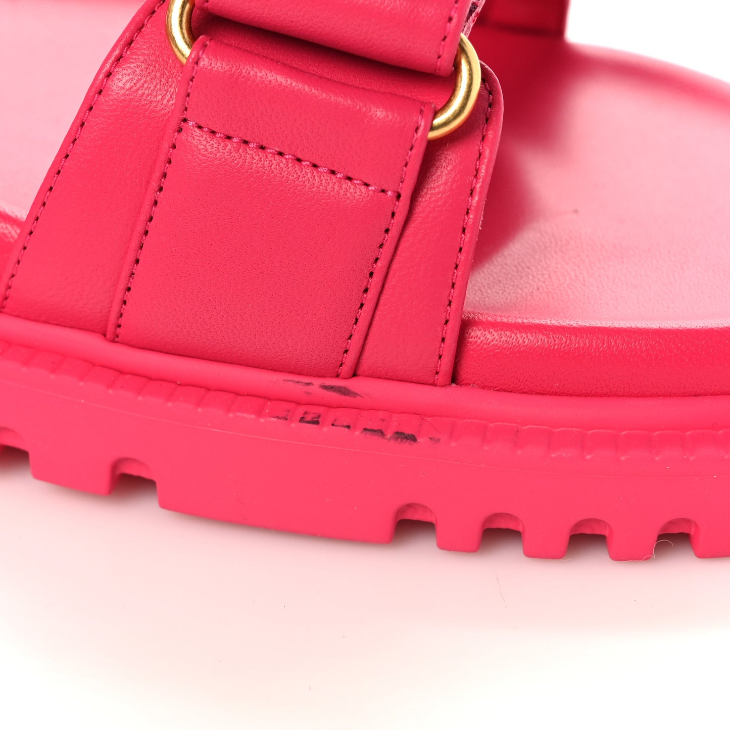 Lambskin Dioract 10mm Sandals 39 Raspberry