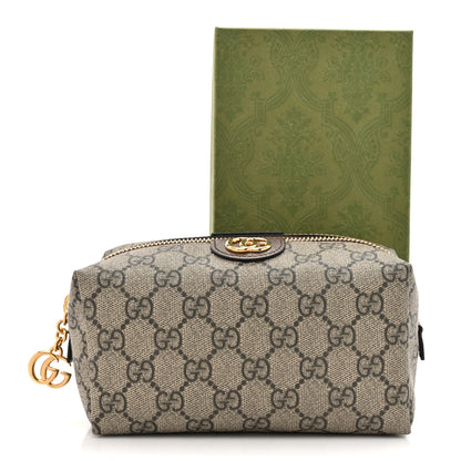 Gucci Soft GG Supreme Monogram Calfskin Medium Ophidia Cosmetic Case Beige Ebony New Acero 8 of 8