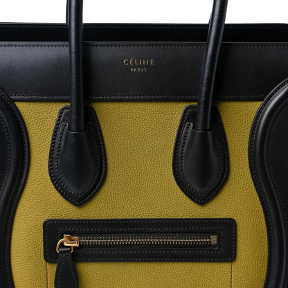 Celine Baby Grained Calfskin Nubuck Micro Tri-Color Luggage Olive 10 of 10