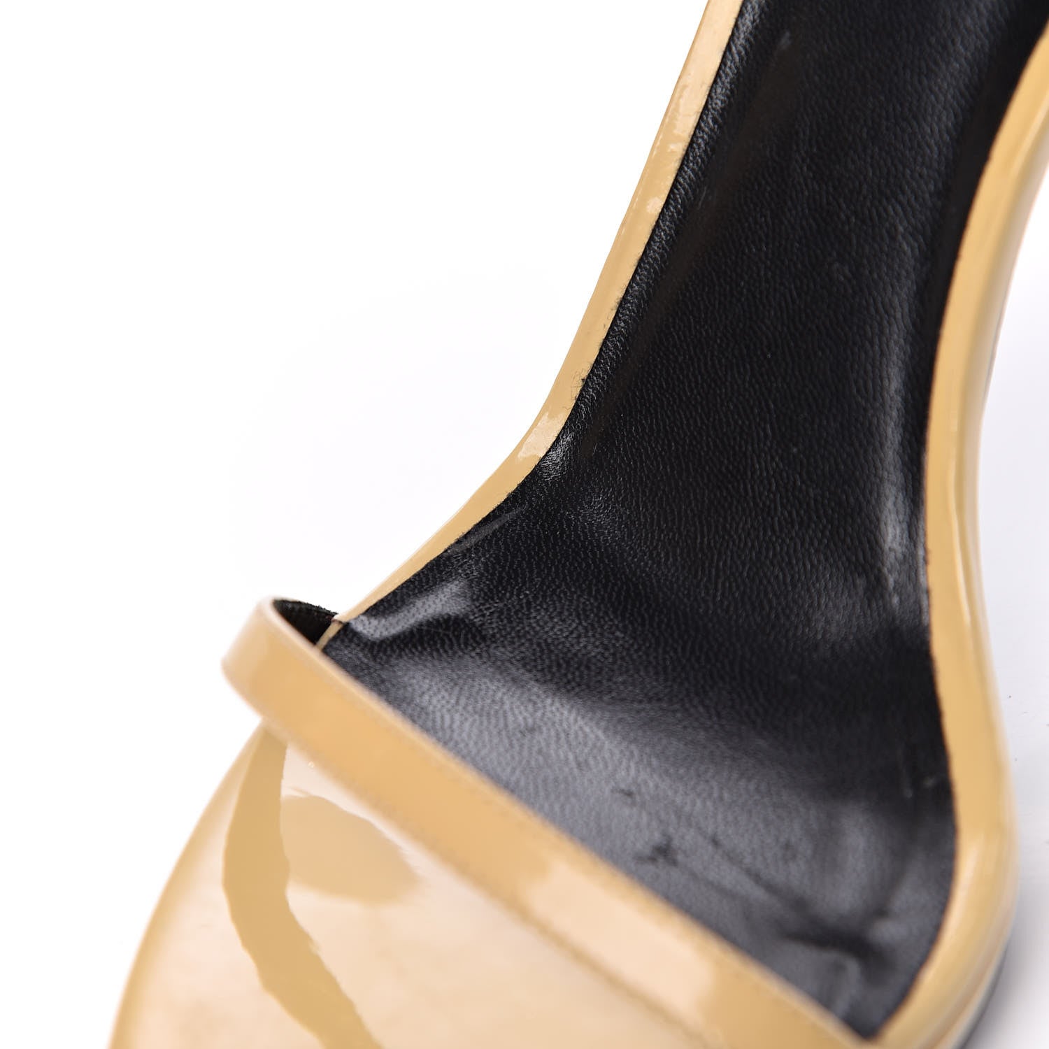 Saint Laurent Patent Jane 120 Ankle Strap Sandals 39.5 Beige 11 of 17