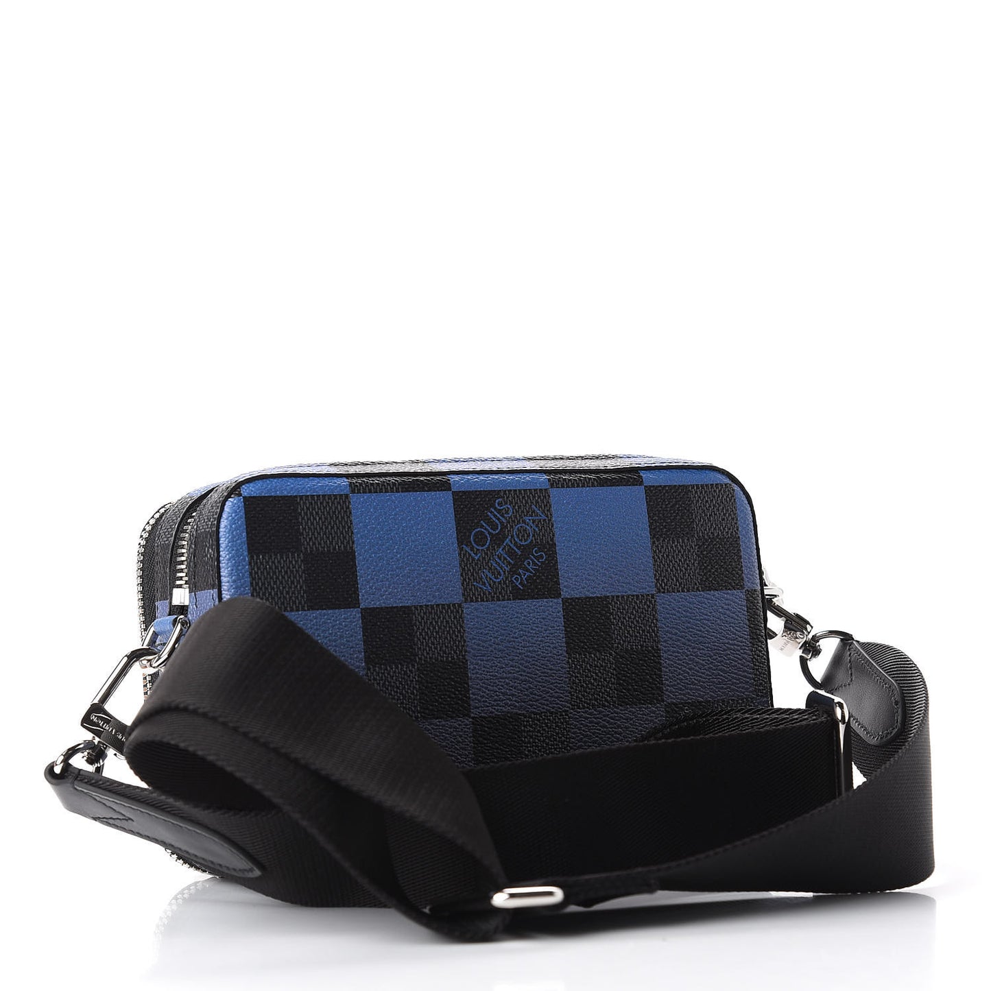 Damier Graphite Pixel Camera Bag Blue