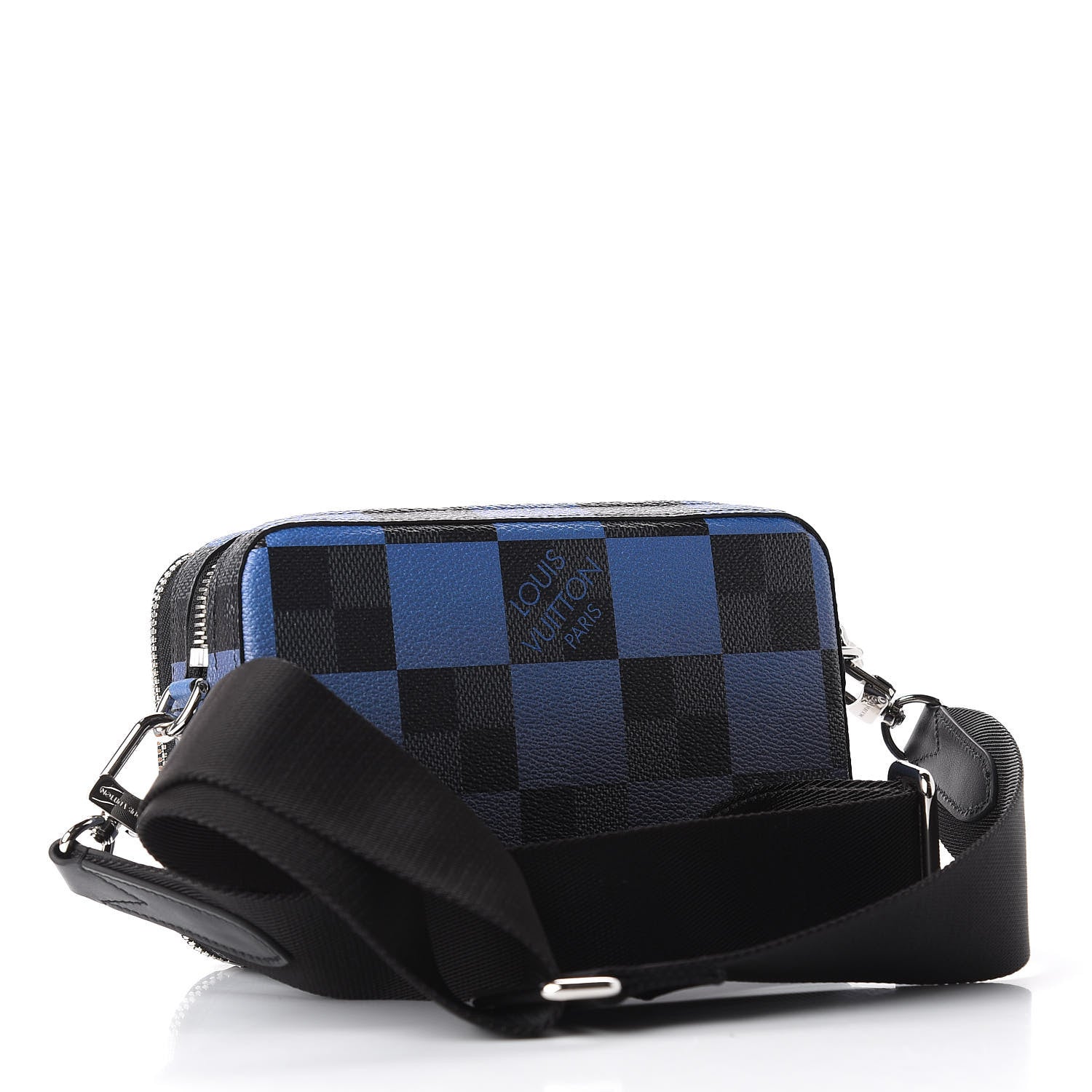 Louis Vuitton Damier Graphite Pixel Camera Bag Blue 3 of 11