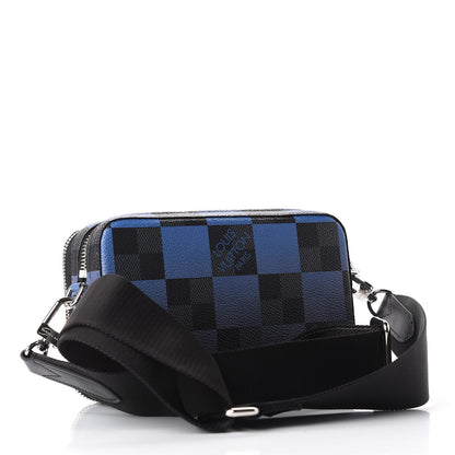 Louis Vuitton Damier Graphite Pixel Camera Bag Blue 3 of 11