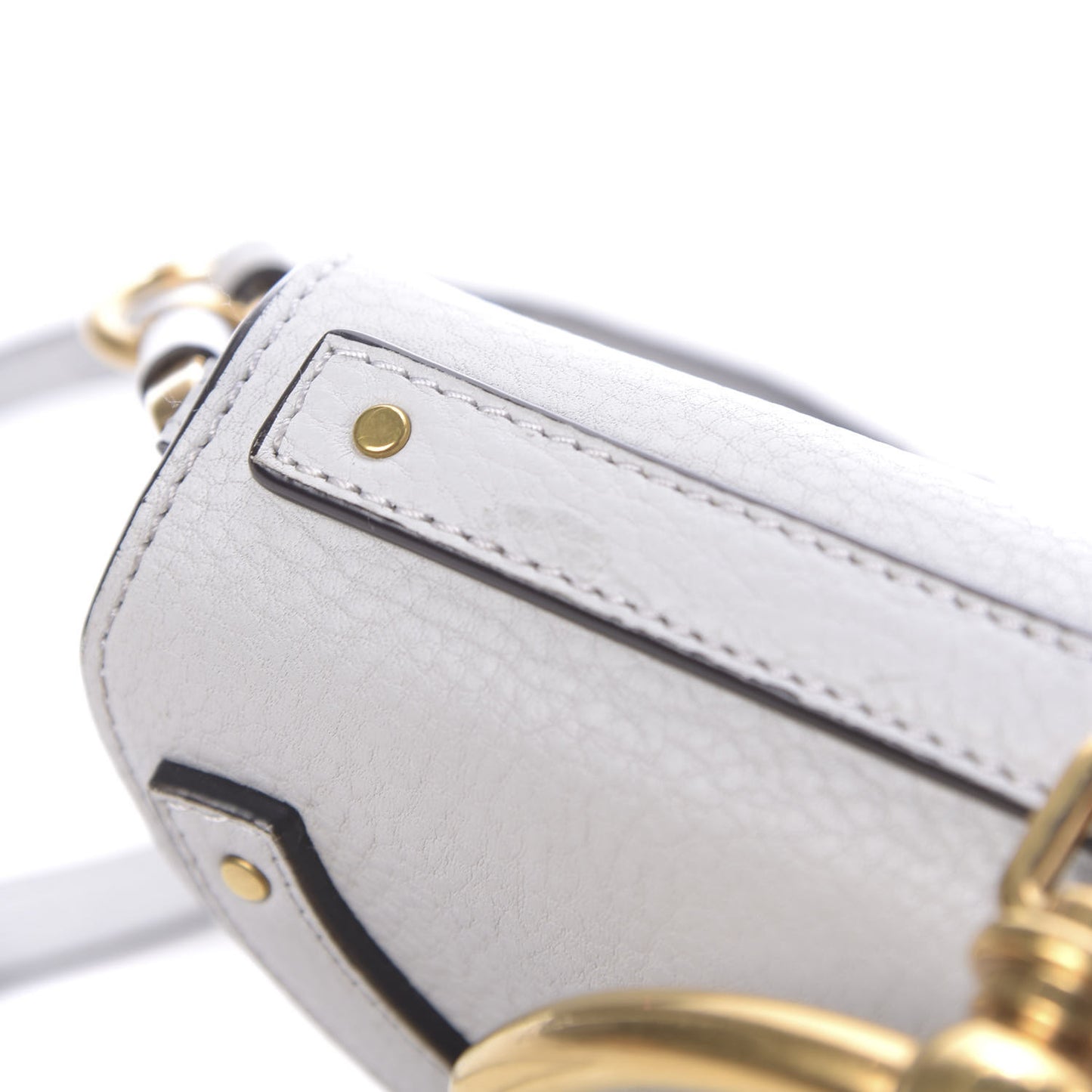 Calfskin Small Nile Bracelet Minaudiere Bag Airy Grey