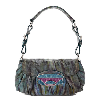 Prada Snakeskin Alligator Shoulder Flap Bag Voyage 1 of 9