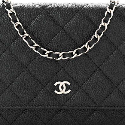 Chanel Caviar Quilted Wallet On Chain WOC Black 9 of 12